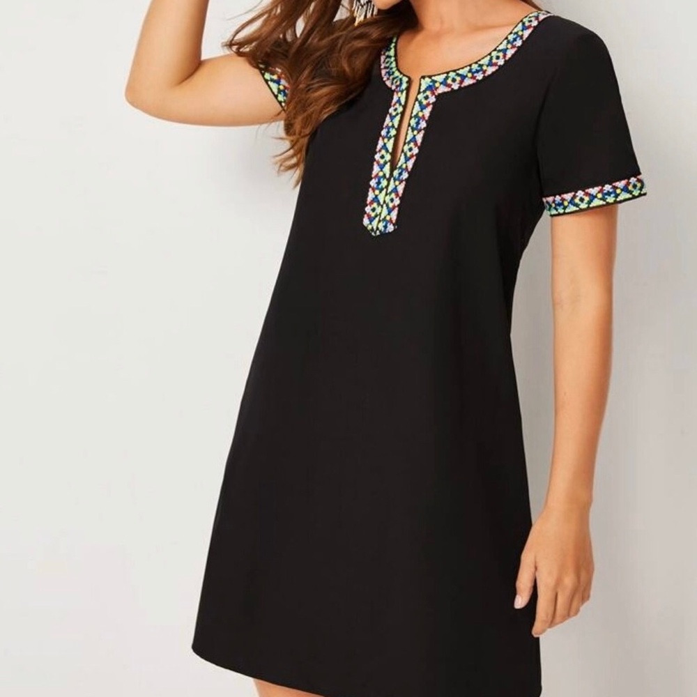 Casual black dress